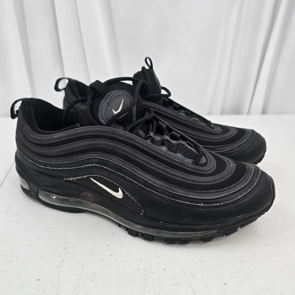 Nike Air Max 97 Black White Anthracite Terry Cloth Men's Size 9.5‎ 921826-015.